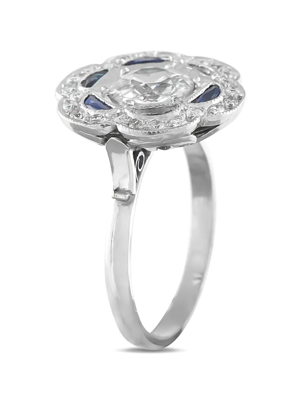 LB Exclusive diamond floral ring - Argento