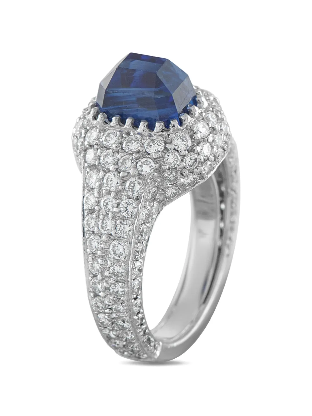 LB Exclusive diamond-sapphire ring - Argento
