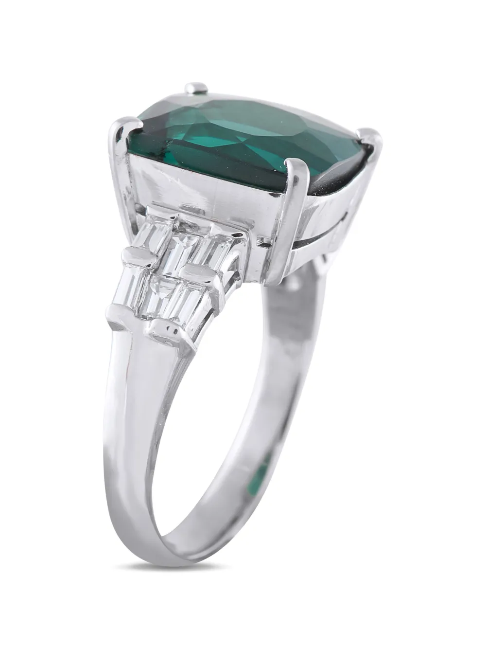 LB Exclusive diamond and tourmaline ring - Argento