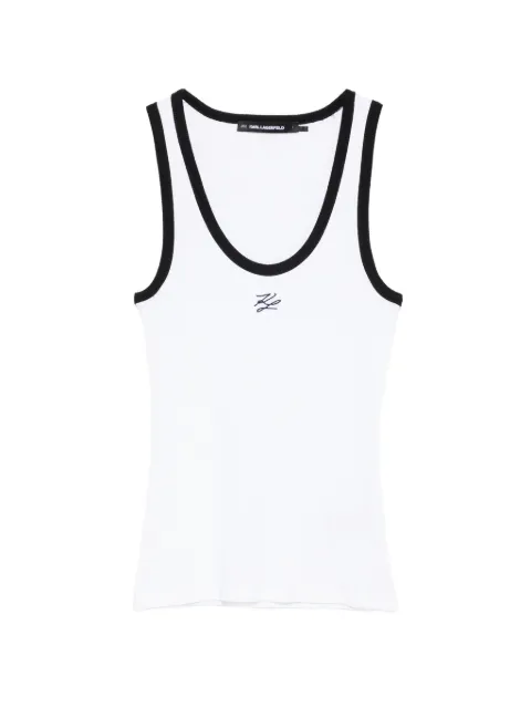 Karl Lagerfeld Autograph Logo tank top