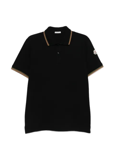 Moncler logo-patch polo shirt