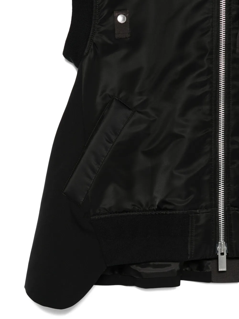 sacai Bodywarmer met rits Zwart