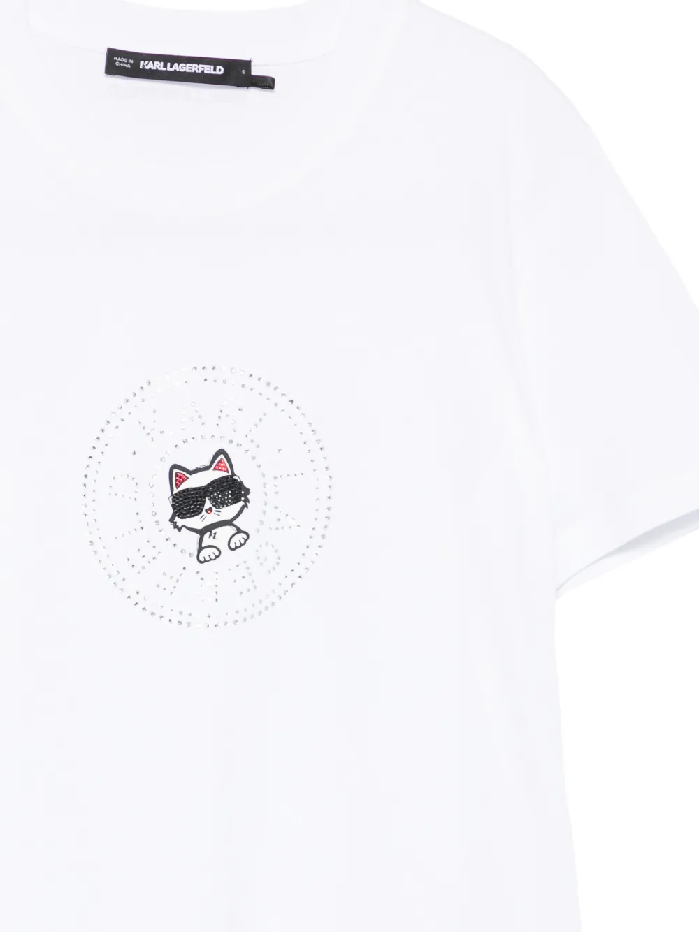  Karl Lagerfeld Ikon Circle T-shirt - White 
