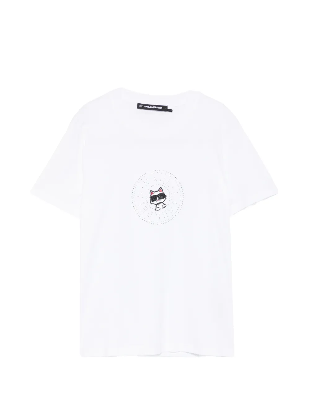 Karl Lagerfeld Ikon Circle T-shirt - Bianco