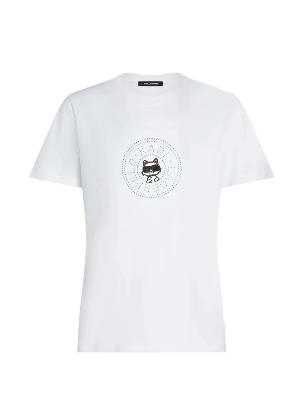 Karl Lagerfeld Ikon Circle T-shirt - Bianco