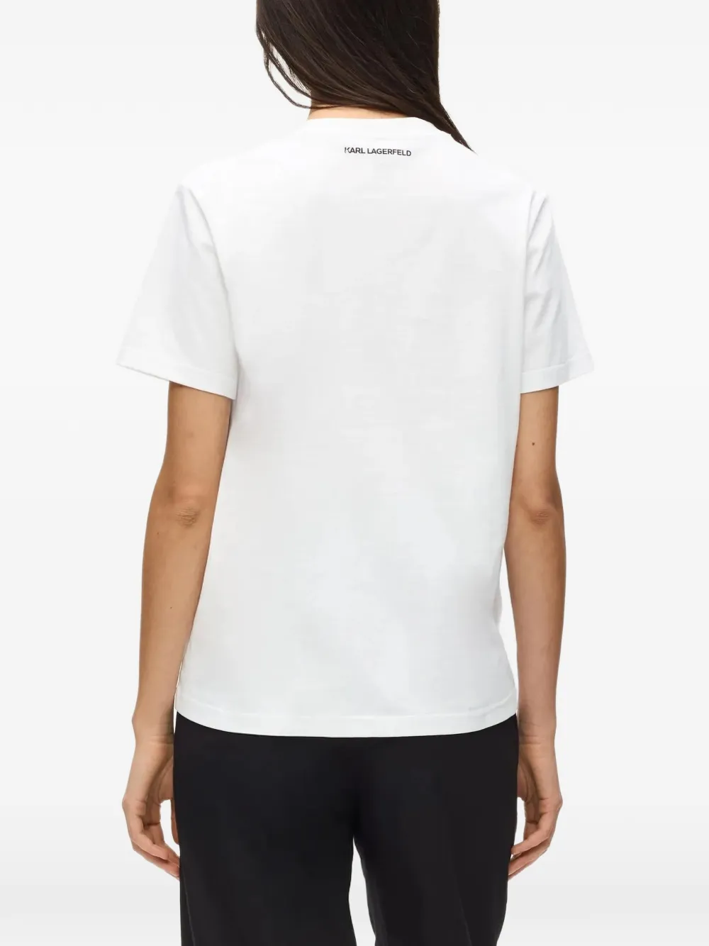 Karl Lagerfeld Ikon Circle T-shirt Wit