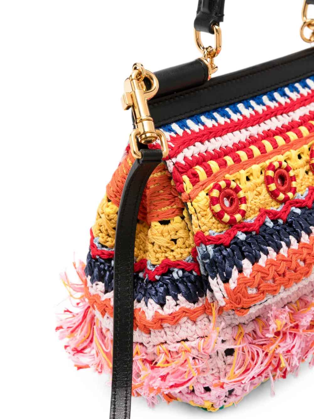 Dolce & Gabbana Sicily Carretto tas met handvat Rood
