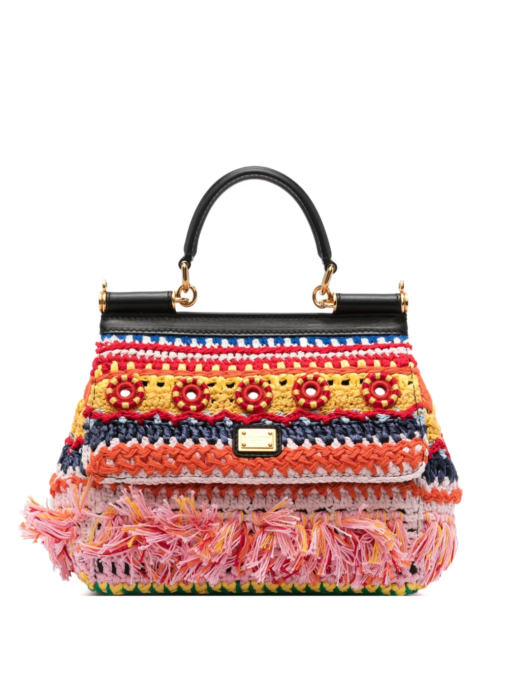 Dolce & Gabbana Sicily Carretto top-handle bag - Rosso