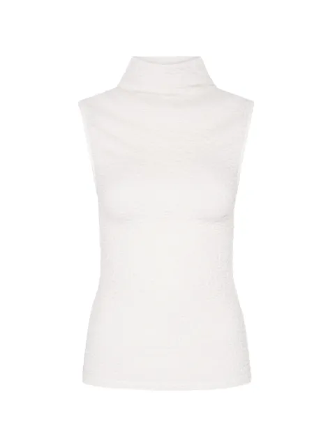 Paris Georgia high-neck popcorn top