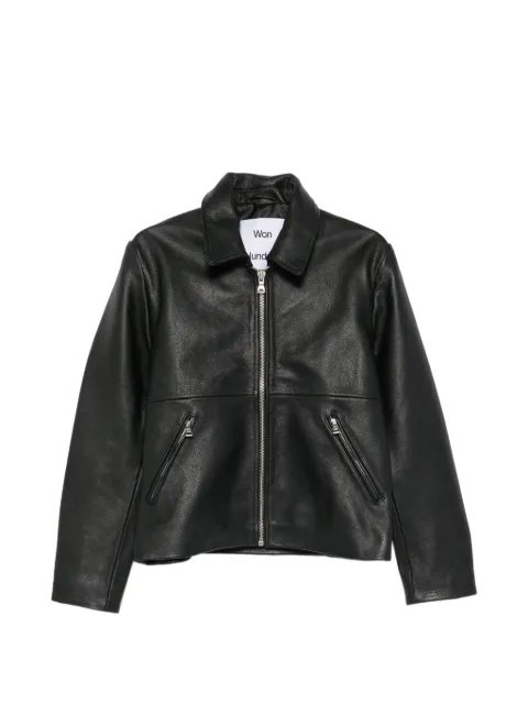 Won Hundred chaqueta Dutton de piel