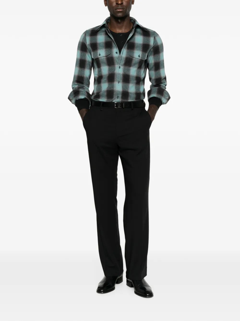 TOM FORD Button-up overhemd Grijs