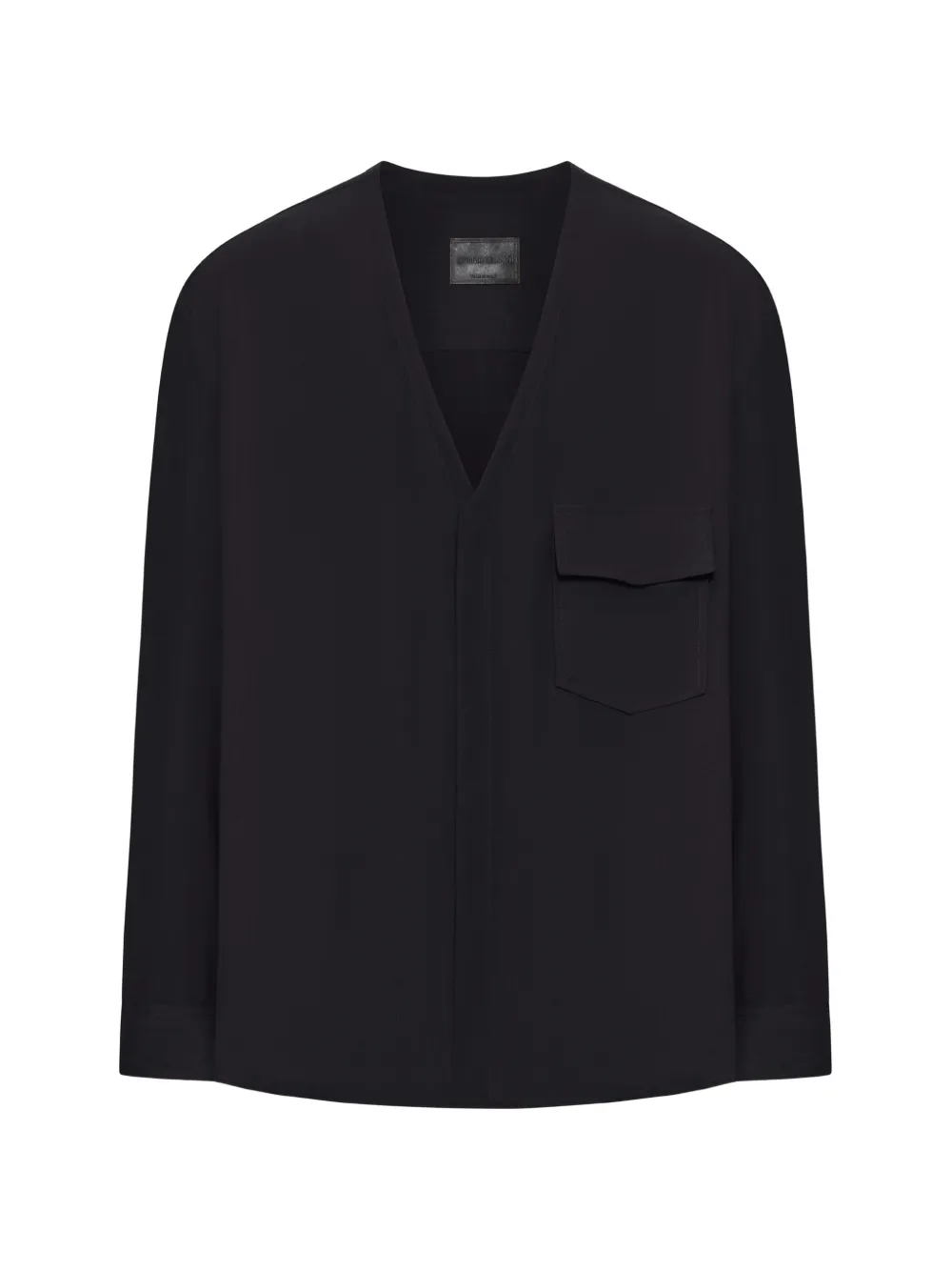 Giorgio Armani pocket V-neck jacket - Nero