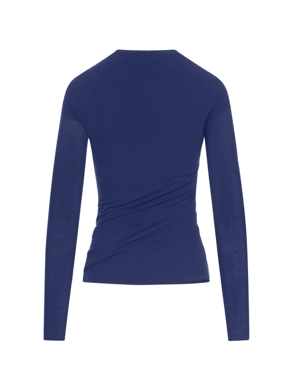  Jil Sander Top Drapeado De Manga Larga - Azul 
