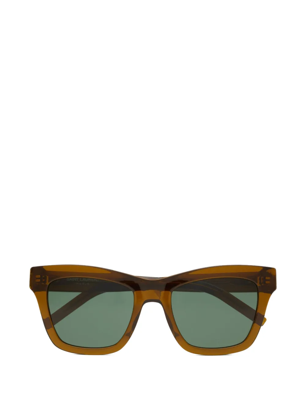 Saint Laurent - Óculos de sol browline - mulher - acetato - Tamanho único - Marrom