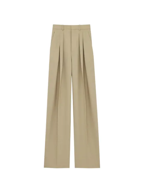 Saint Laurent pantalones plisados