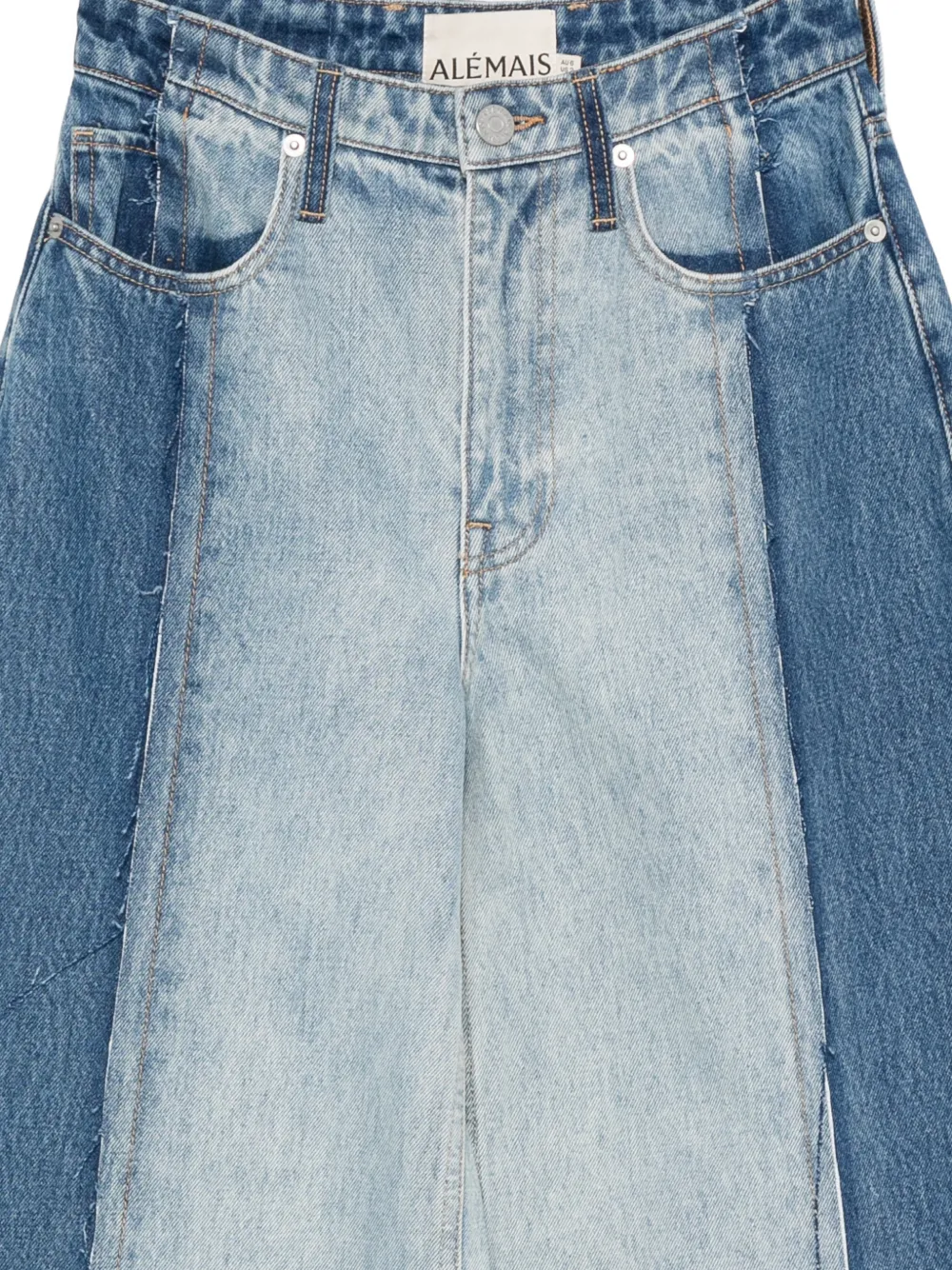 ALEMAIS Jacones jeans met vlakken Blauw
