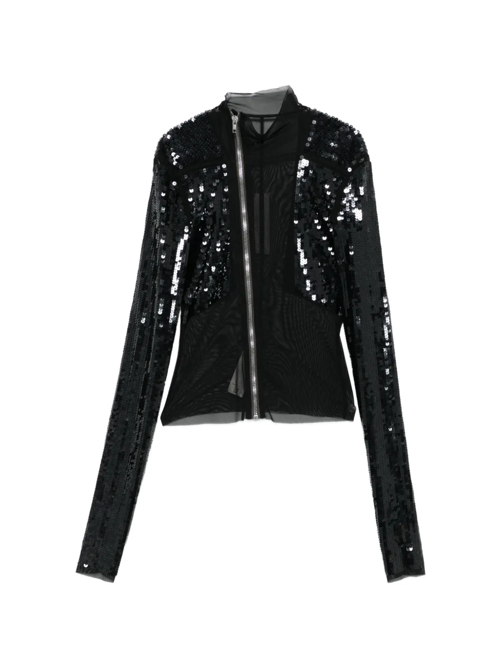 Rick Owens Giacca Gary con paillettes - Nero