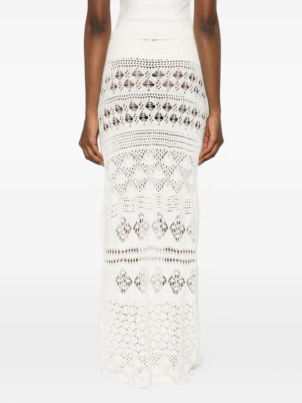 PUCCI Gehaakte maxi-rok Beige