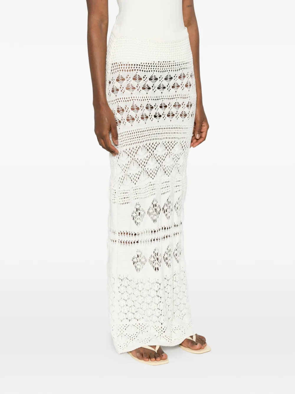 PUCCI Gehaakte maxi-rok Beige