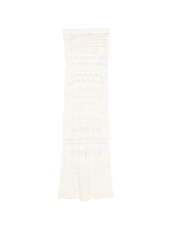 Pucci Crochet Maxi Skirt in Neutrals