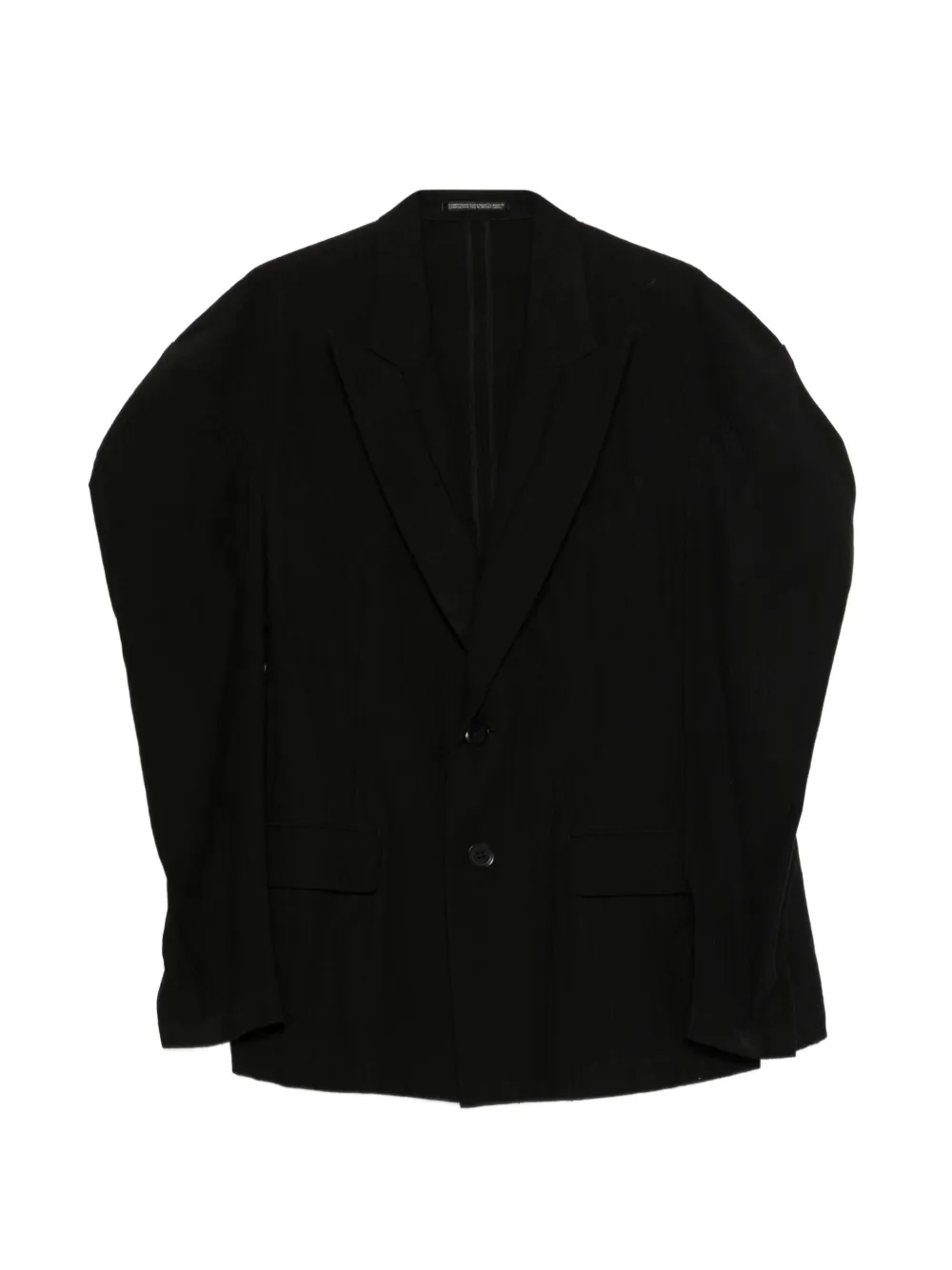 Yohji Yamamoto button-up blazer - Schwarz