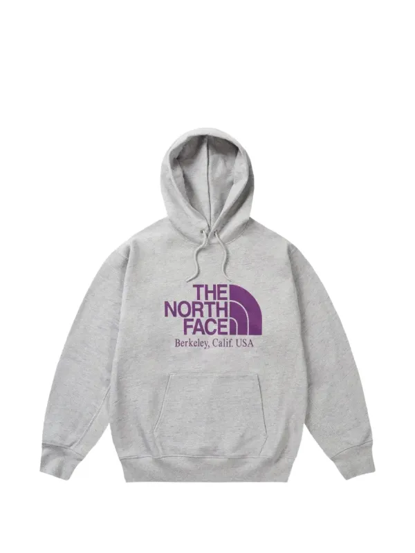 Palace x The North Face Purple Label Field Graphic Hoodie | Grey
