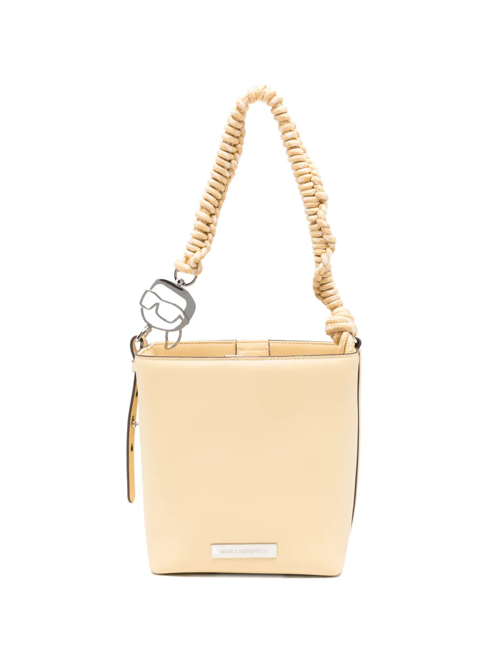 Karl Lagerfeld logo-plaque small shoulder bag - Neutrals