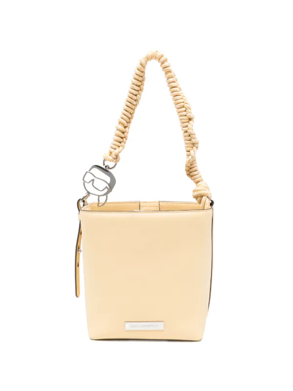Karl Lagerfeld ロゴプレート ショルダーバッグ | ニュートラル 