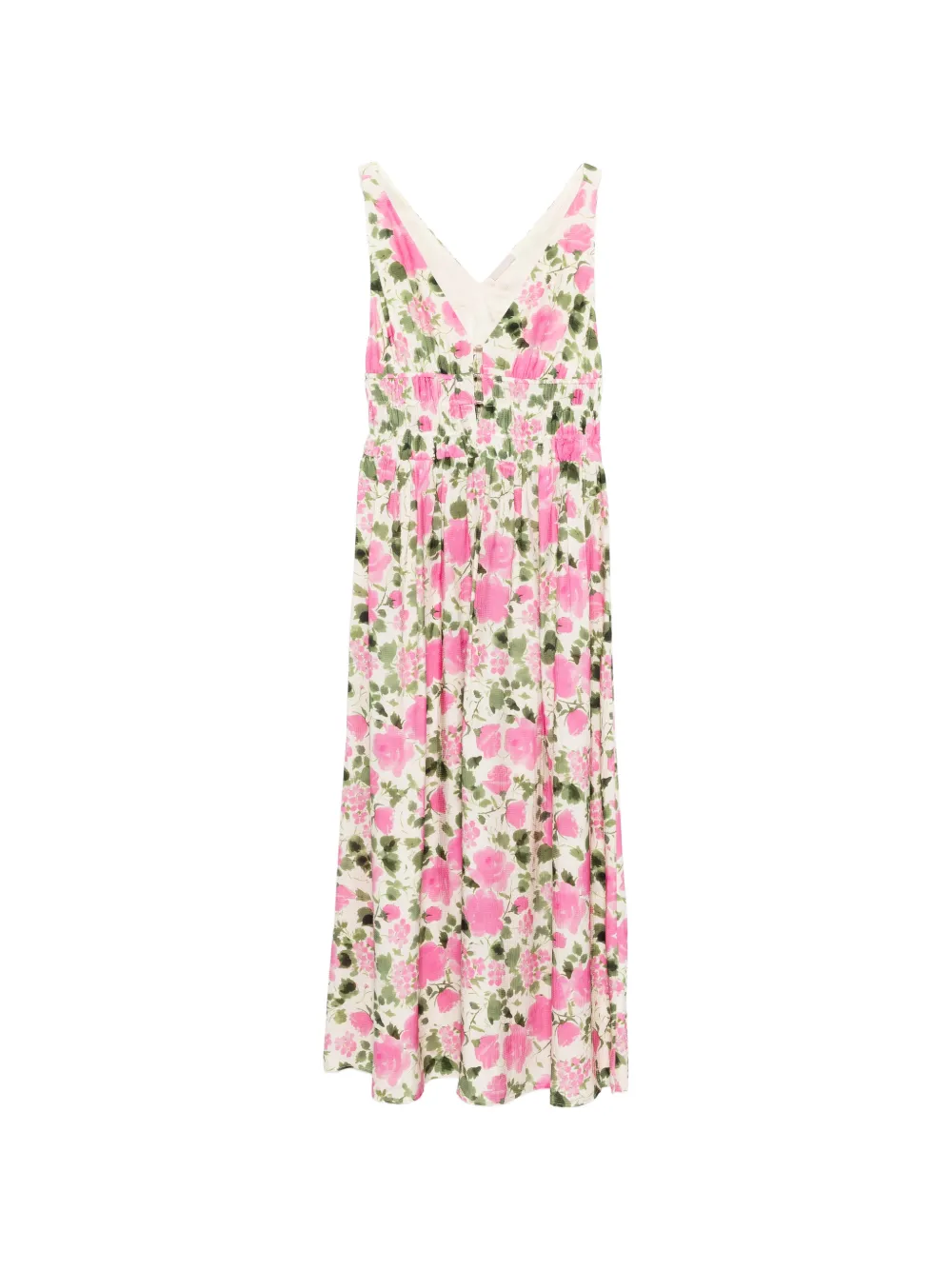 LIU JO V-neck floral dress - Toni neutri