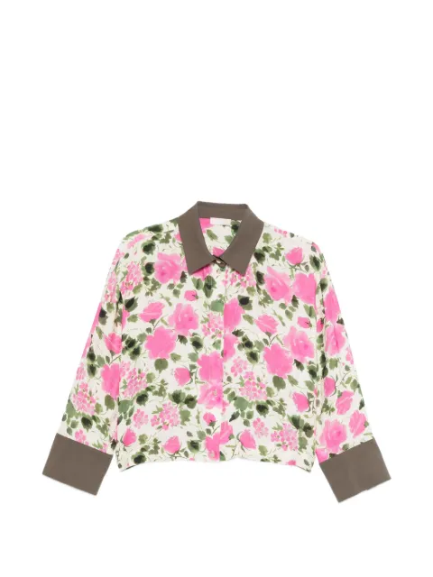 LIU JO floral print button shirt