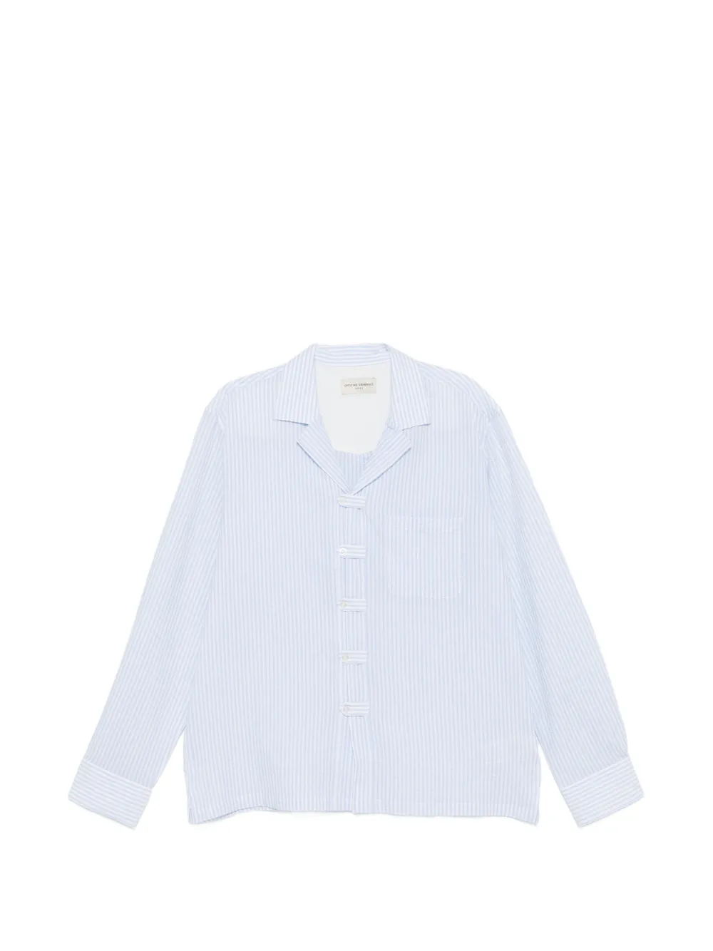 Officine Generale Lomy striped shirt - Blu