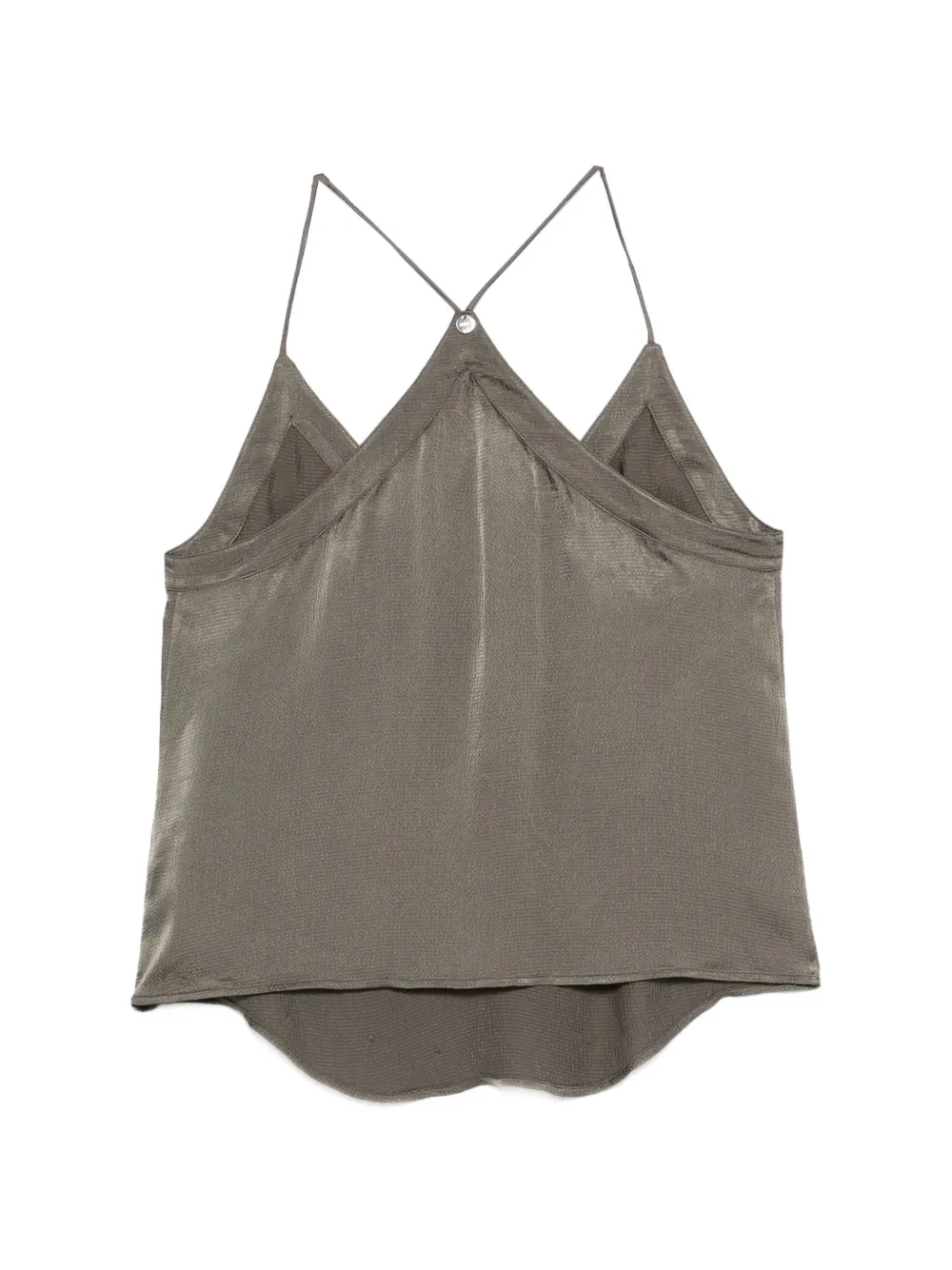  Liu Jo Embellished V-neck Top - Green 