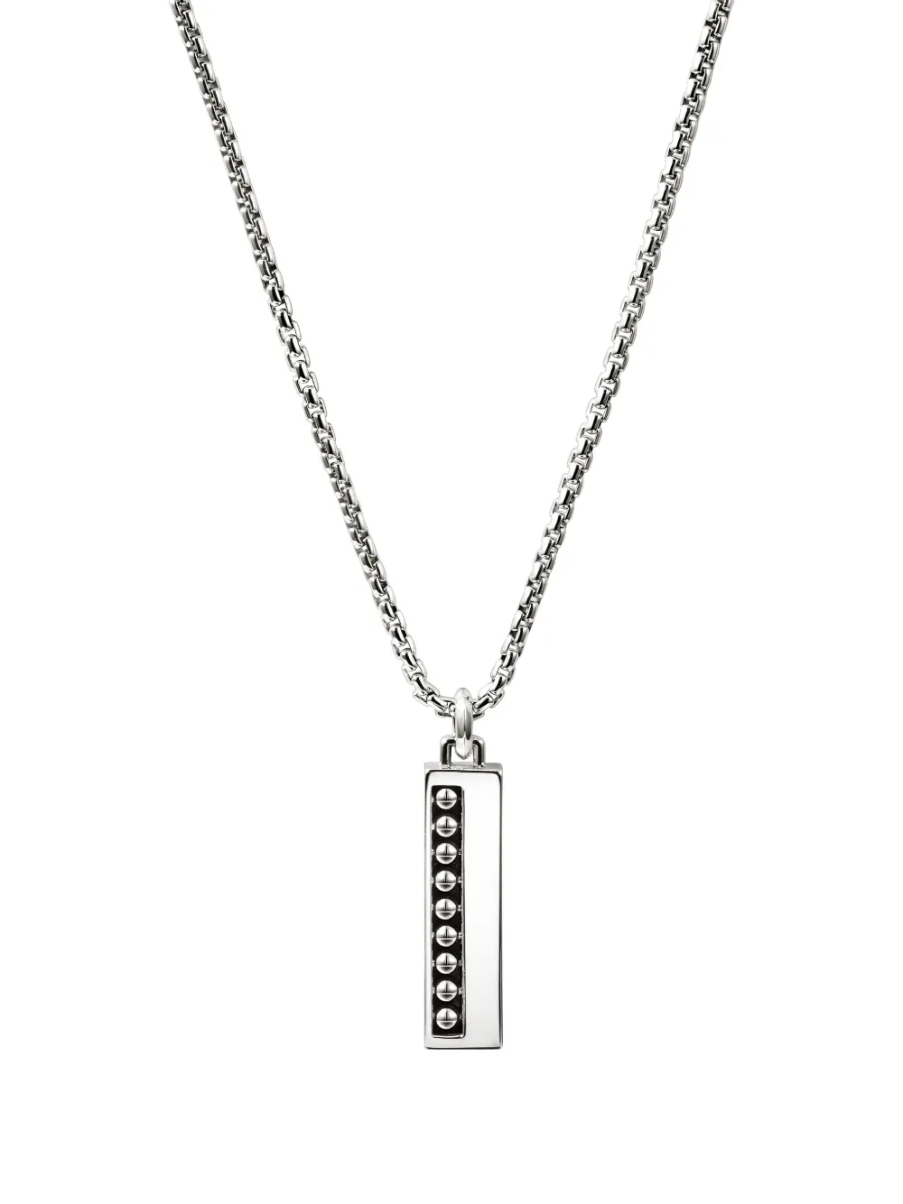 John Hardy nailhead rag necklace - Argento