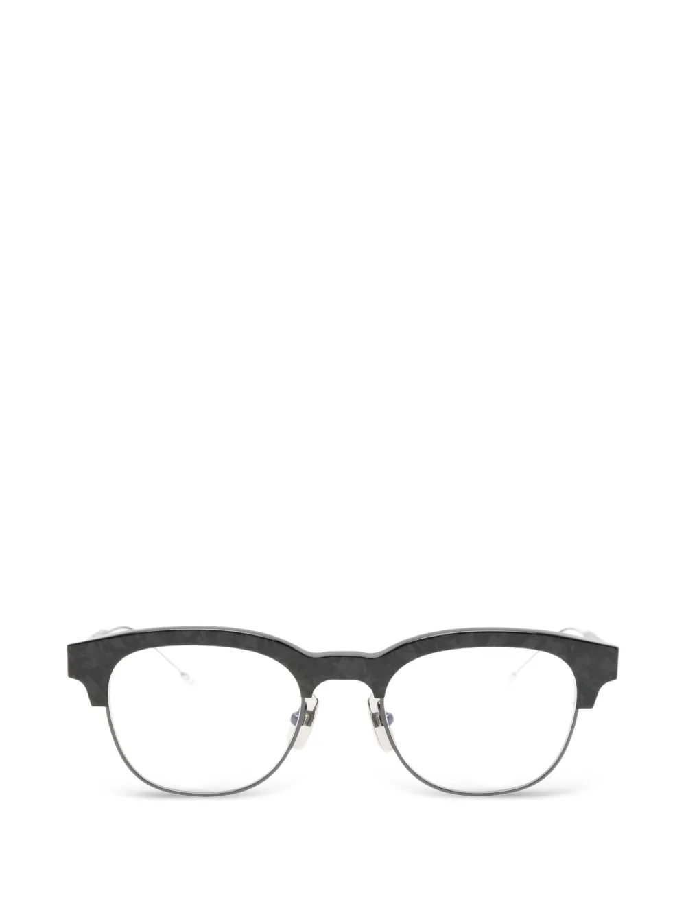Thom Browne Eyewear round frame glasses - Nero