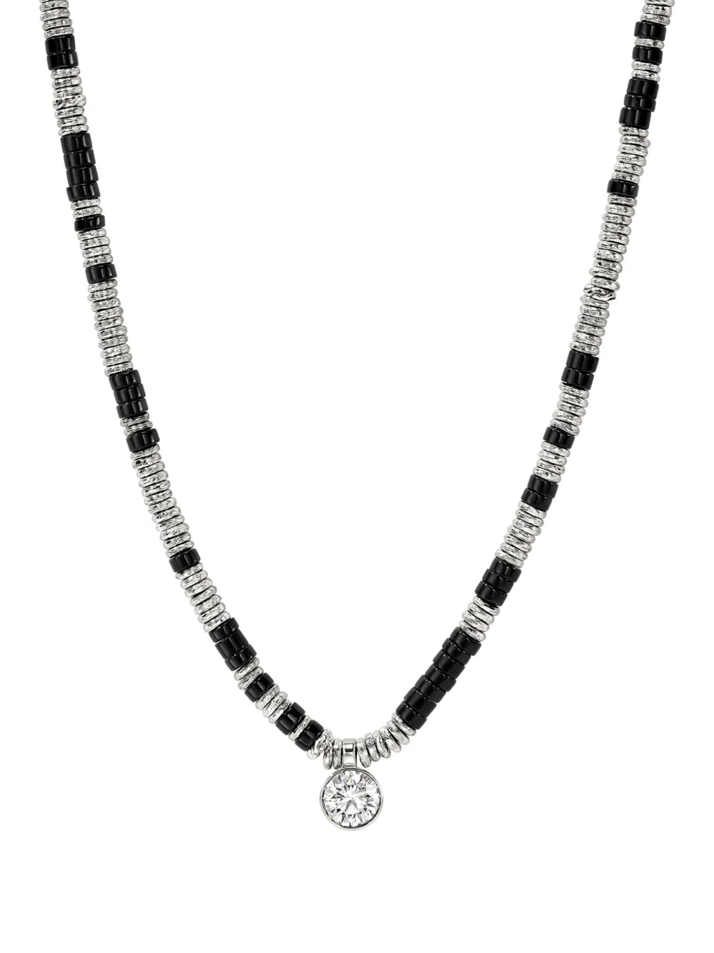 John Hardy Lovestruck™ Heishi pendant diamond necklace - Argento