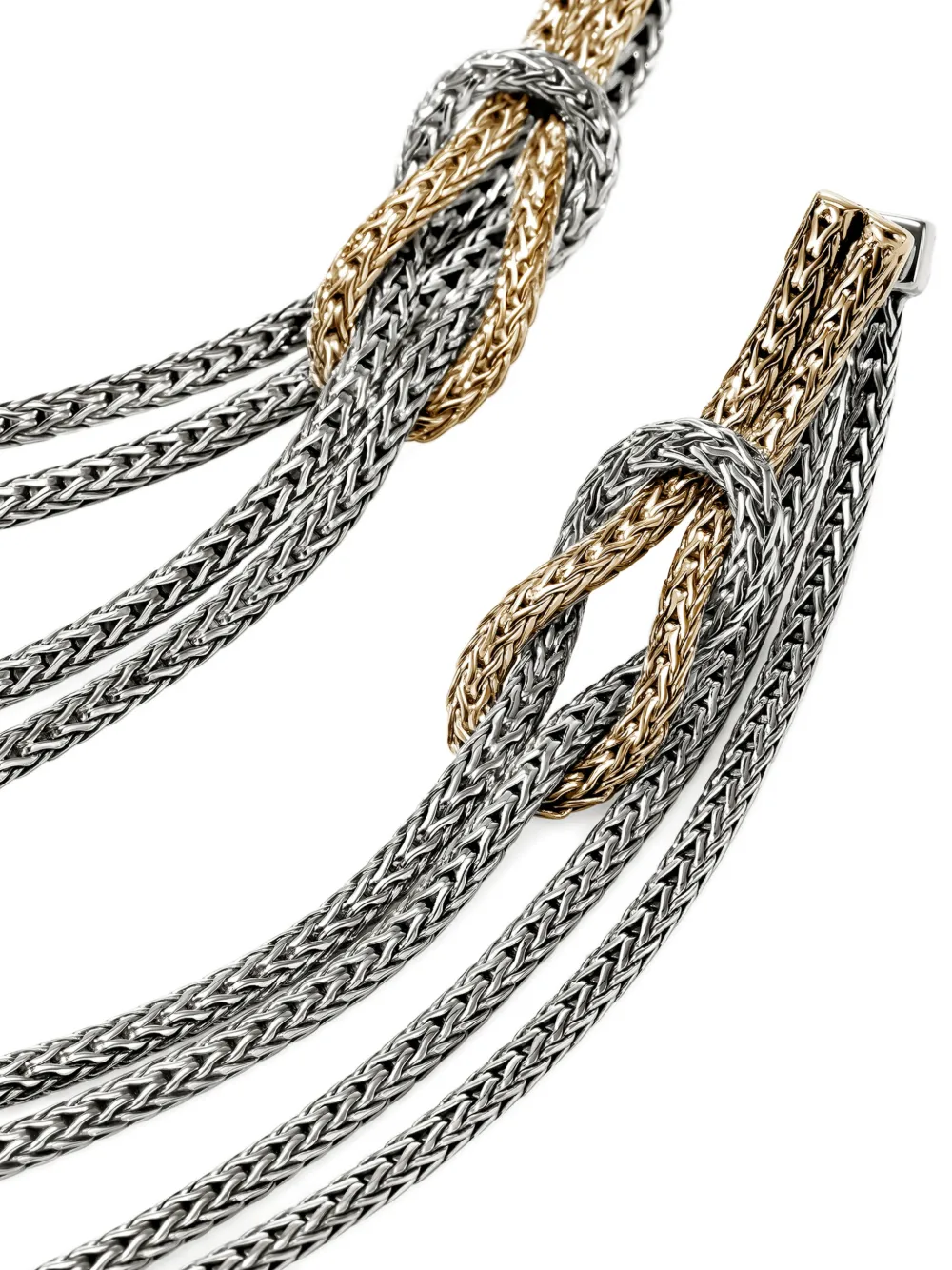  John Hardy Love Knot Drop Earrings - Silver 