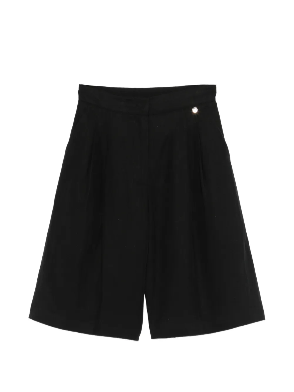 LIU JO logo detail button shorts - Nero