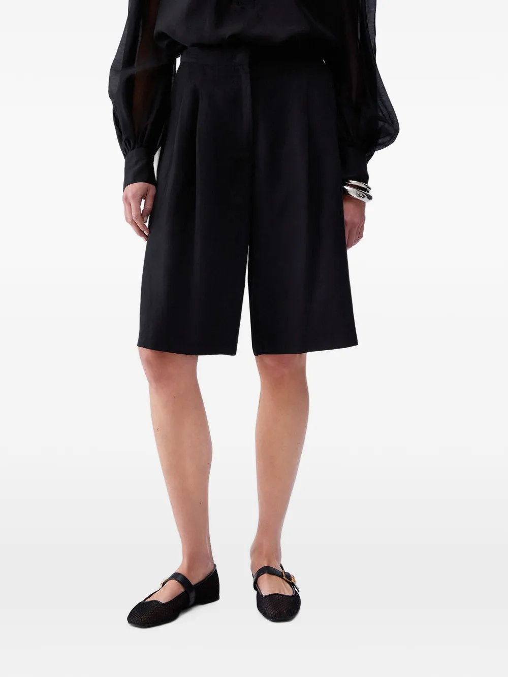 LIU JO Shorts met logodetail Zwart