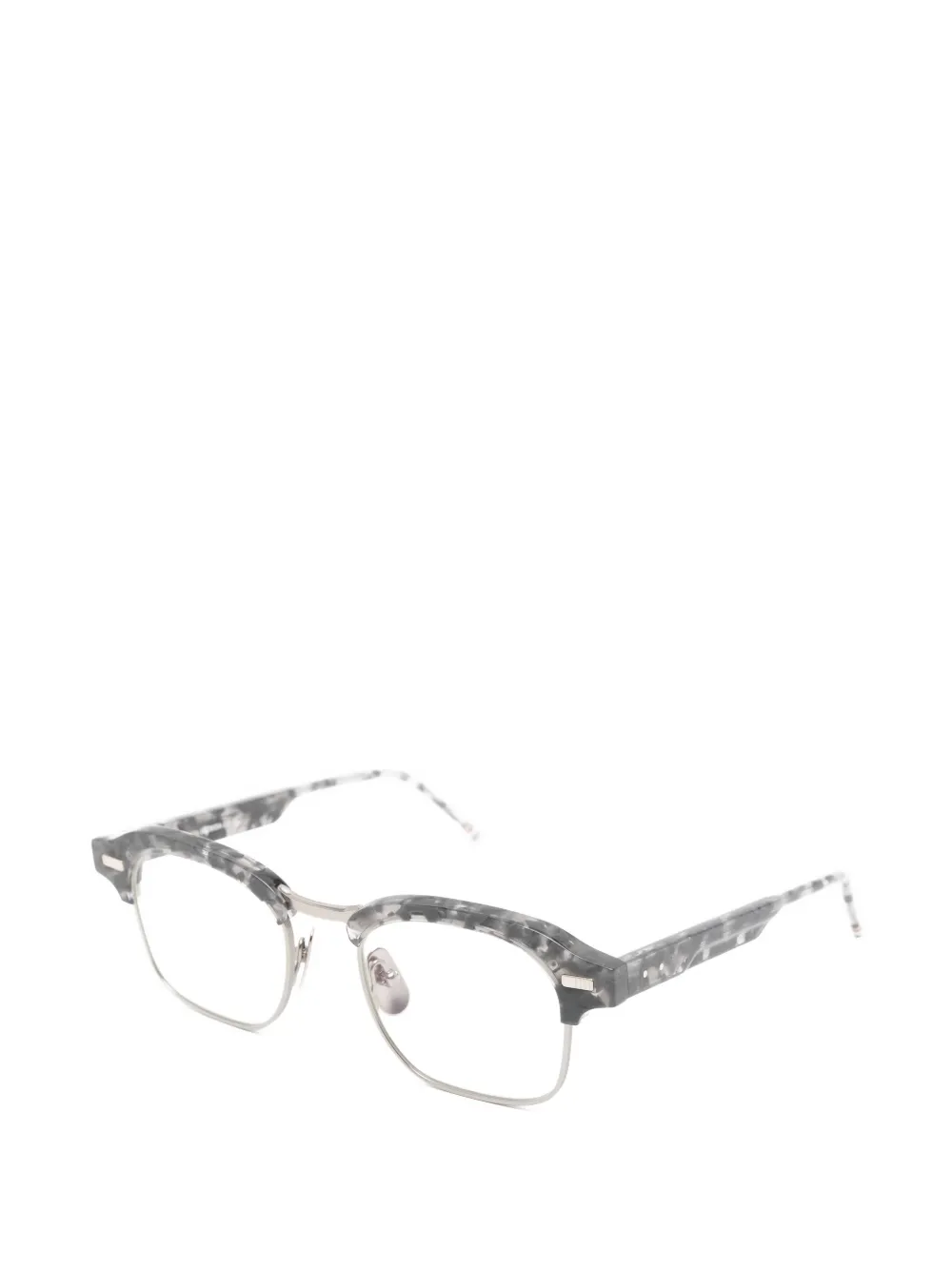 Thom Browne Eyewear Bril met patroon Grijs