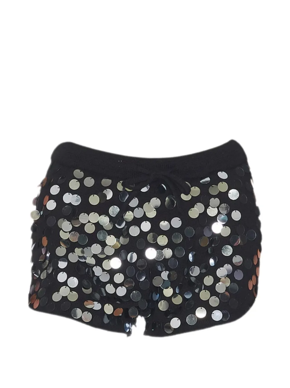 Leslie Amon Scorpio sequin-embellished shorts - Nero