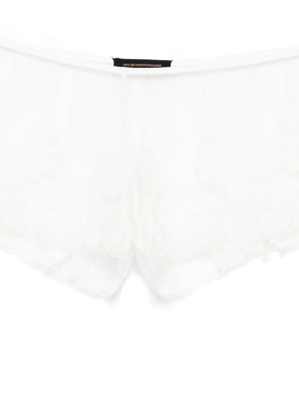 Kiki de Montparnasse Fleur Veloutée shorts Beige
