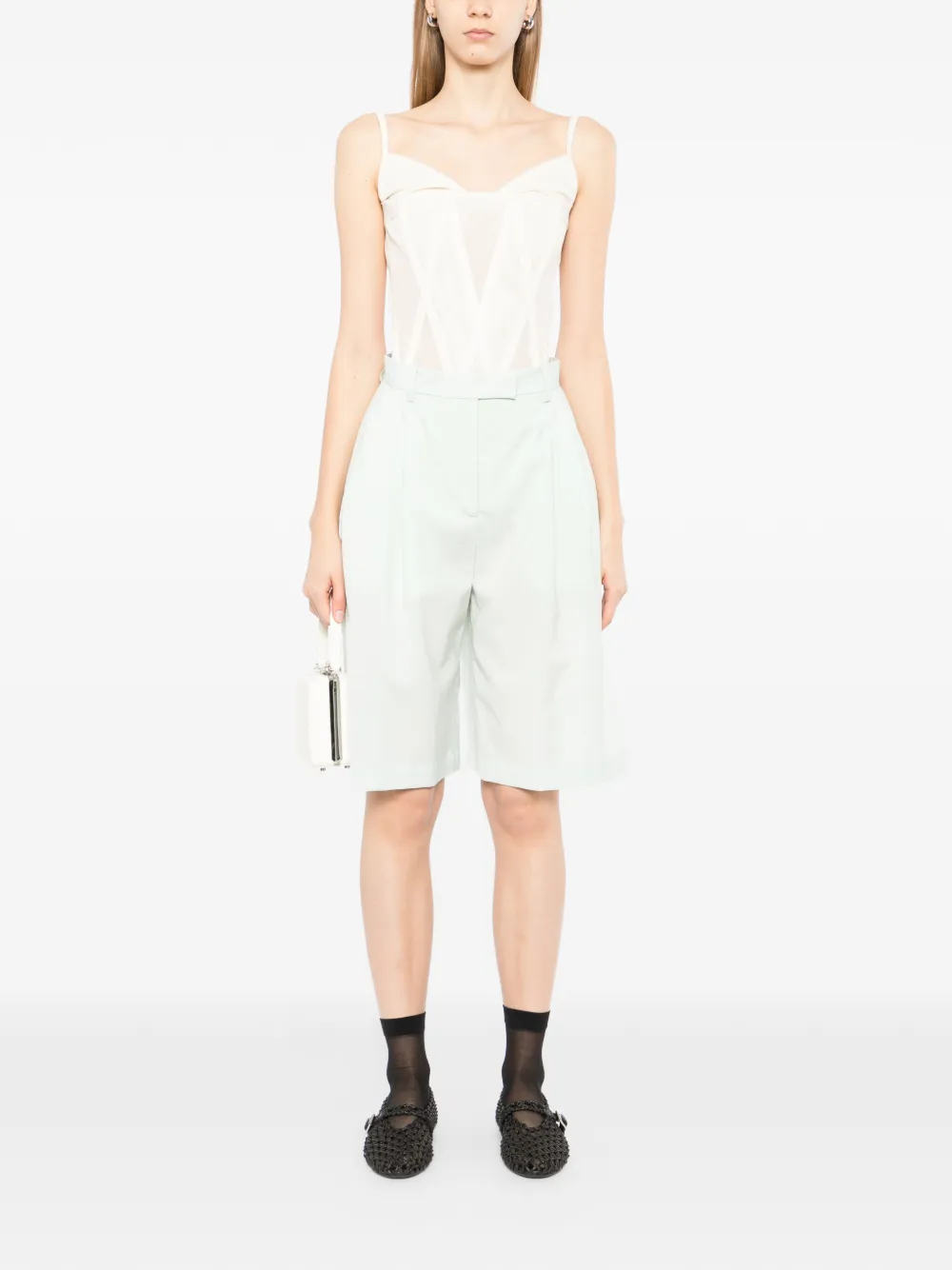 Kiki de Montparnasse Bermuda shorts Groen