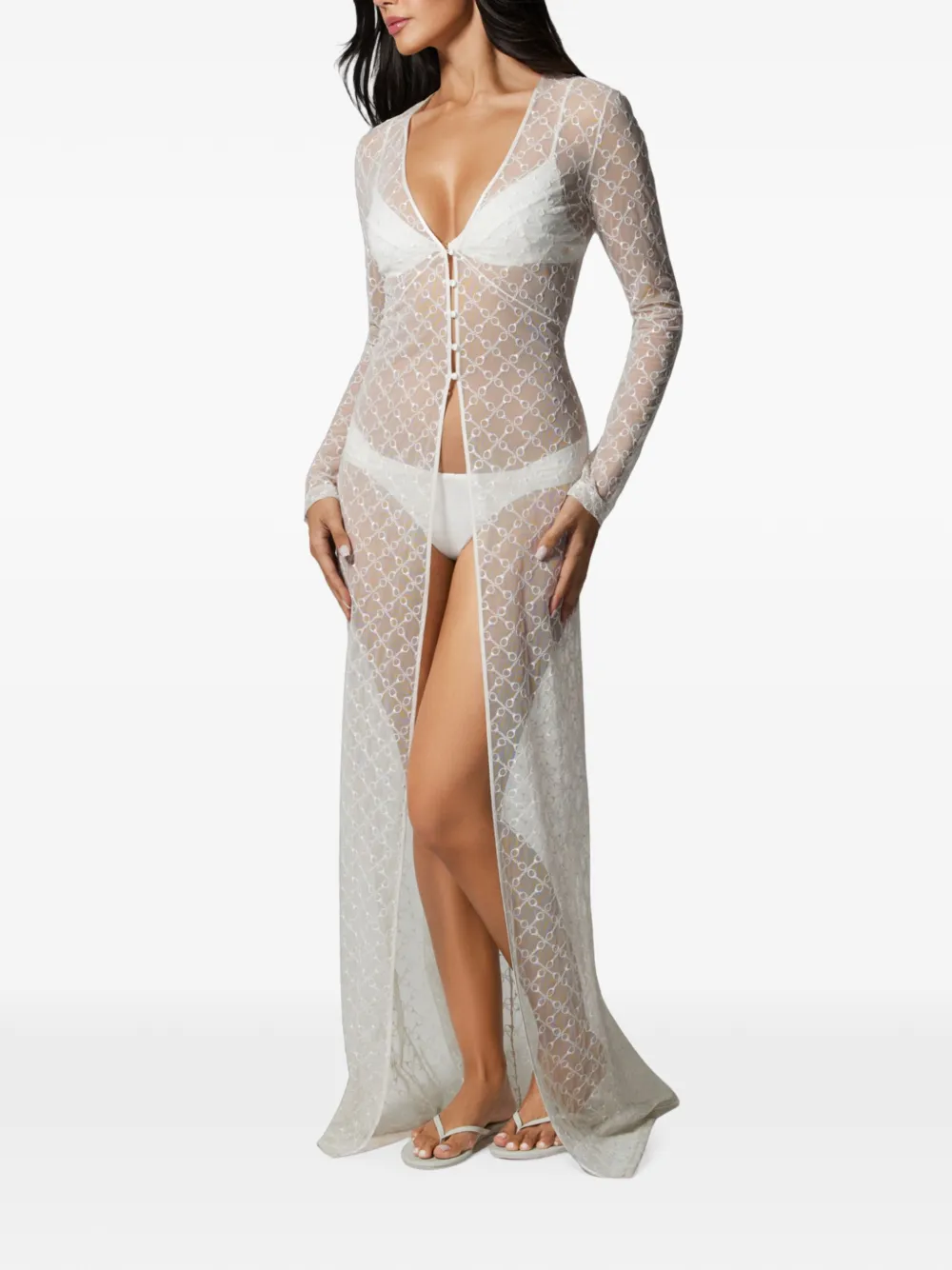 Kiki de Montparnasse Lange badjas Wit