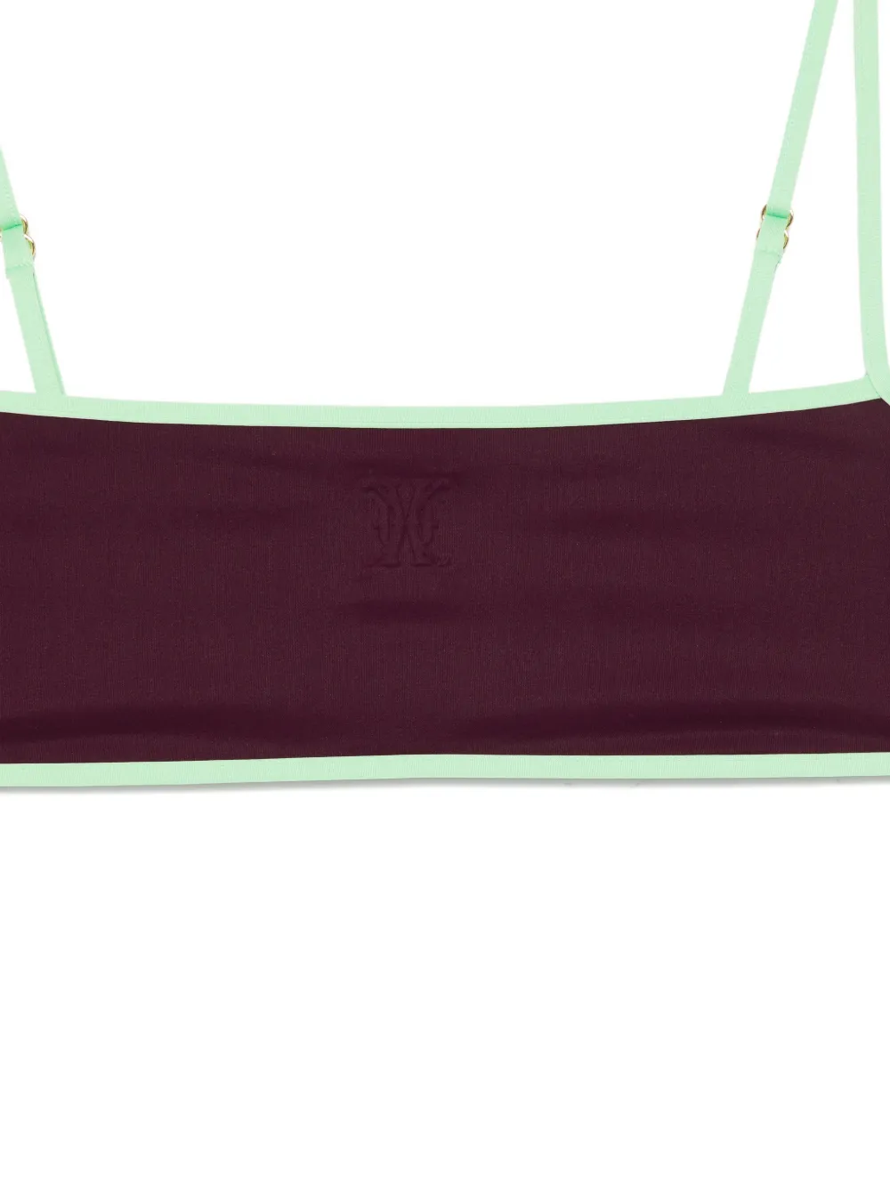 Kiki de Montparnasse Bikini met contrasterende rechte hals Paars