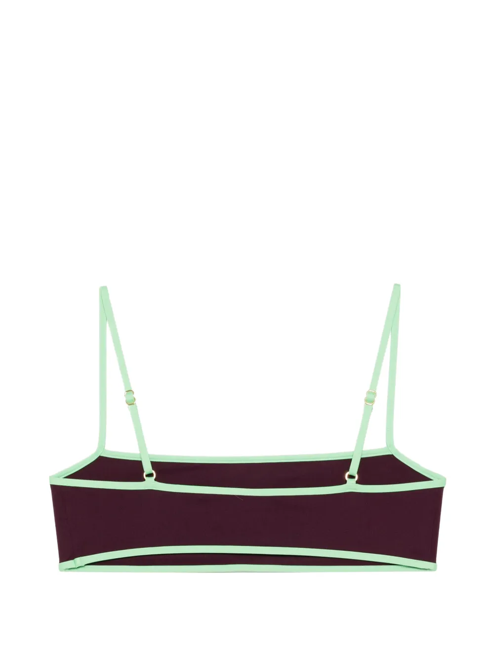 Kiki de Montparnasse Bikini met contrasterende rechte hals Paars