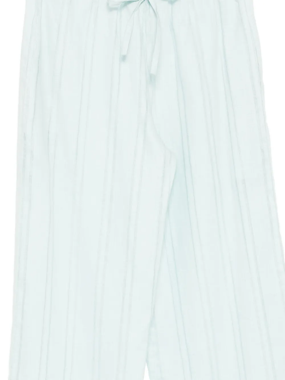Kiki de Montparnasse Gestreepte broek met gestrikte taille Blauw