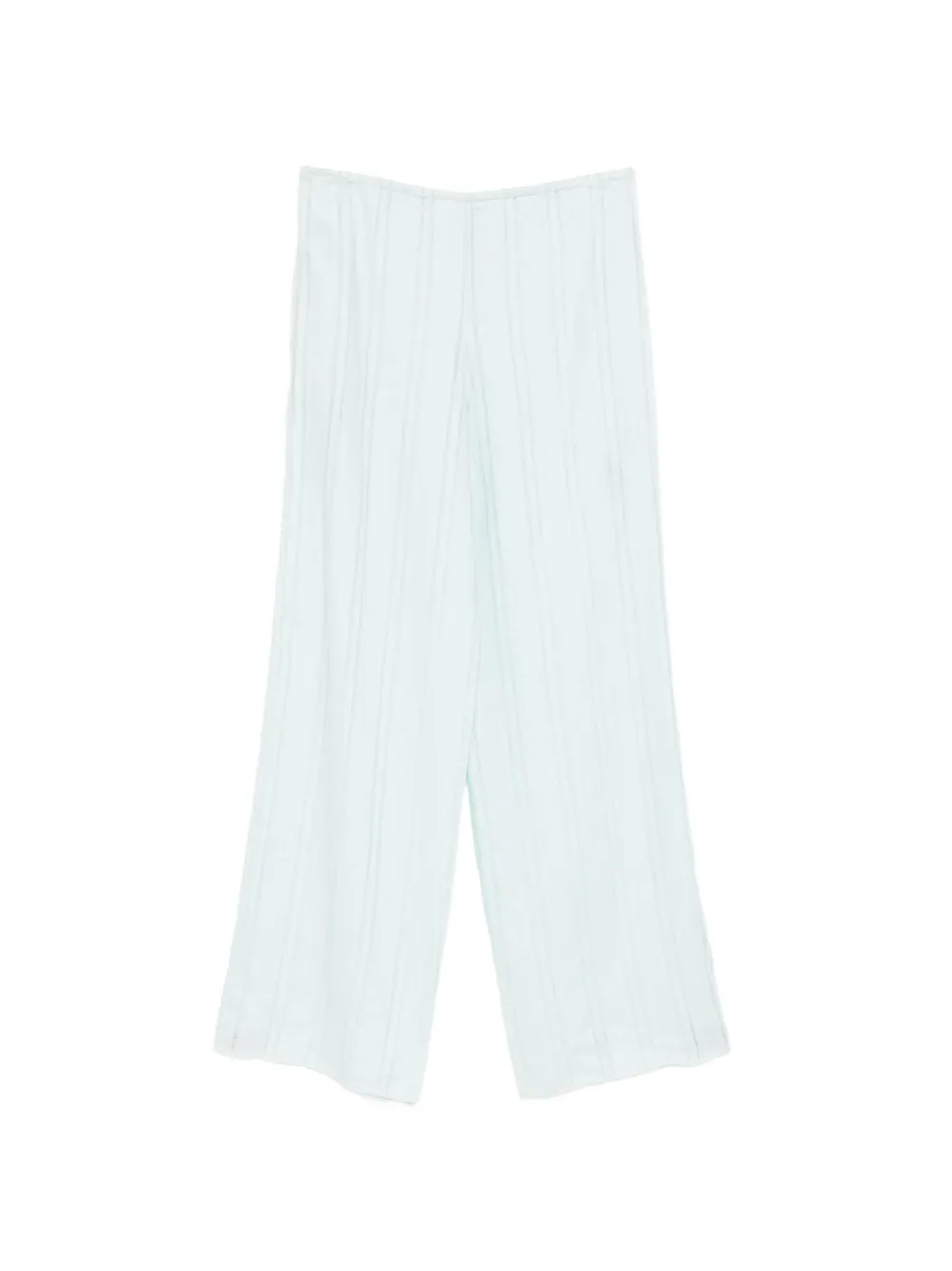 Kiki de Montparnasse Gestreepte broek met gestrikte taille Blauw