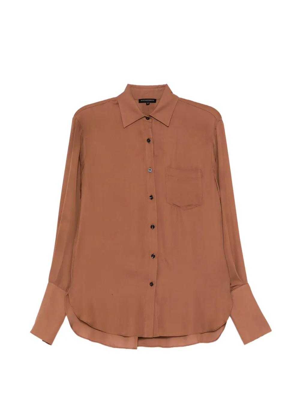 Kiki de Montparnasse georgette shirt - Marrone