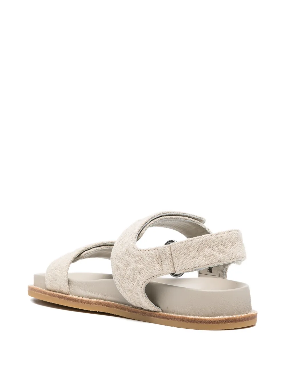 Emporio Armani Sandalen met klittenband Beige