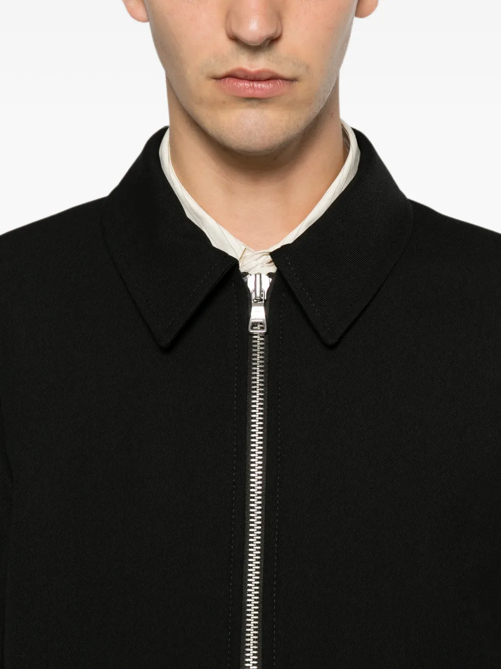 Won Hundred Dutton shirtjack met rits Zwart